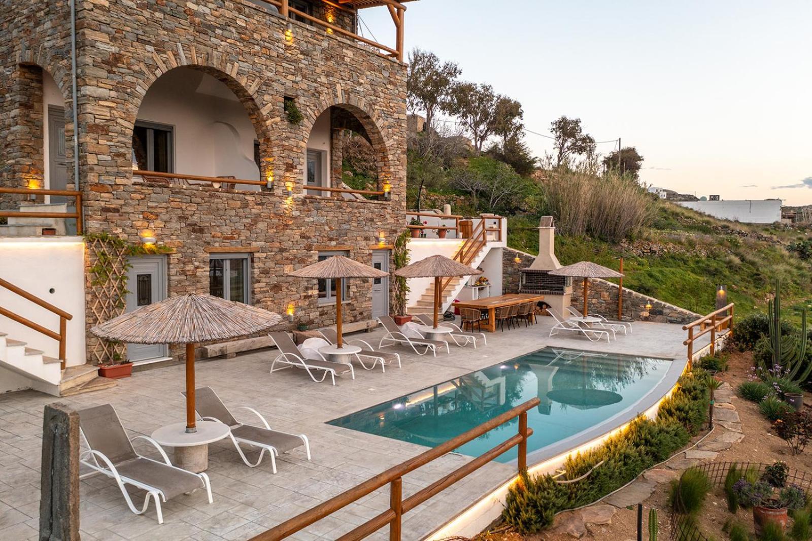 Villa Papa Glinado Naxos Bagian luar foto