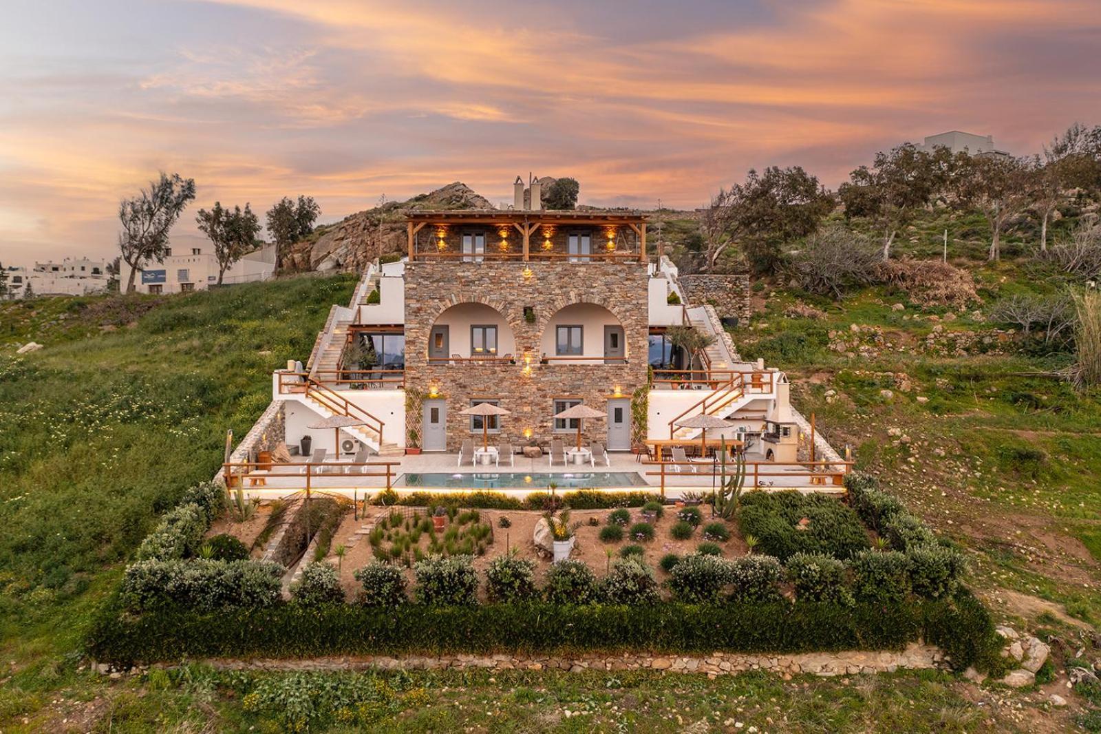 Villa Papa Glinado Naxos Bagian luar foto